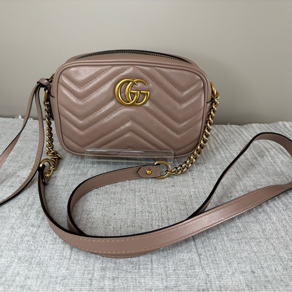 Gucci Marmont Matelasse Mini Crossbody Bag
